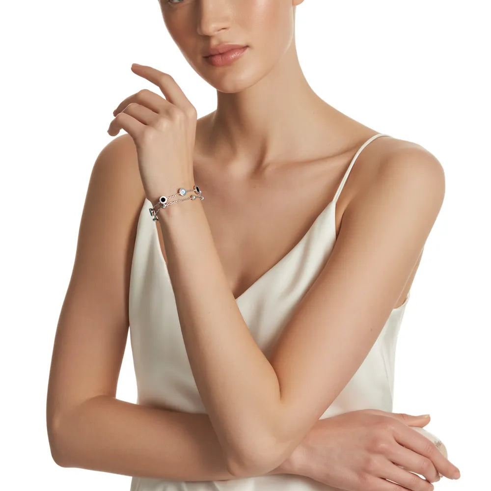 Minimal Layered Enamel Bracelet