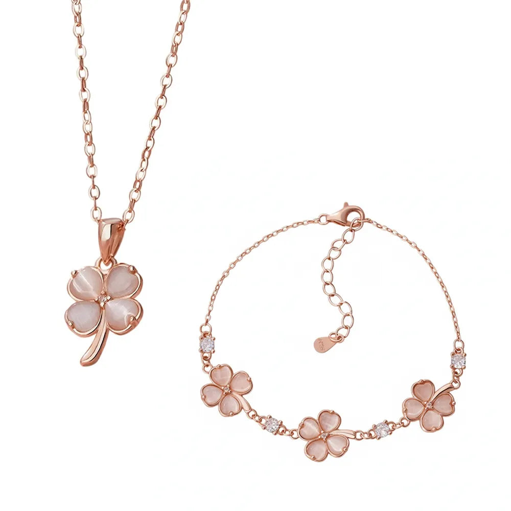 Flat lay of the complete Rose Gold Pink Cat&