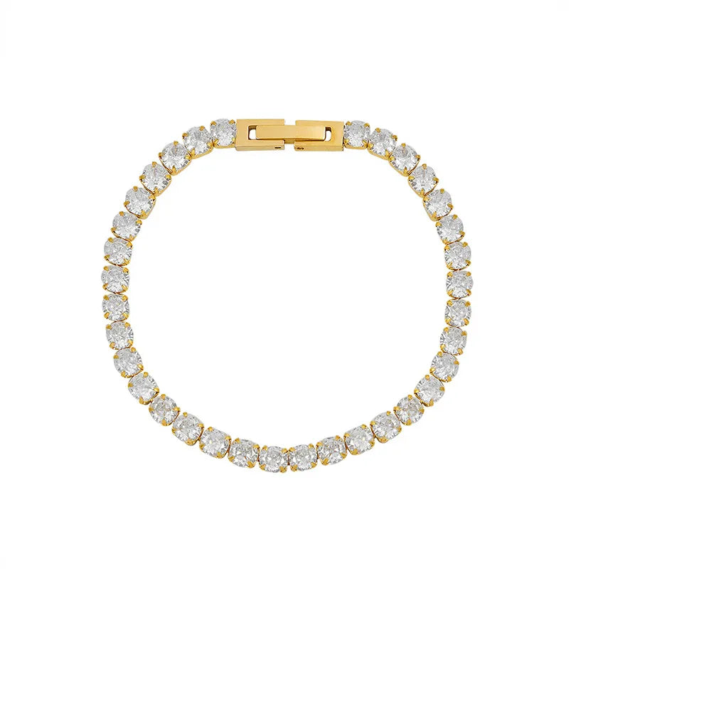 18K Gold Plated Zircon Bracelet