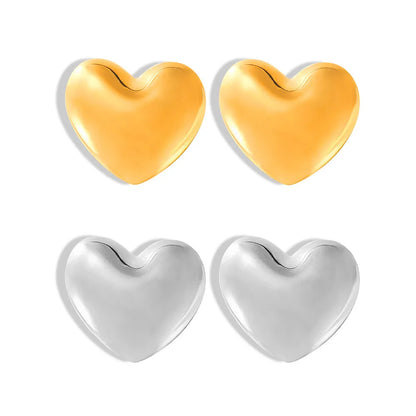 Minimalist Heart Stud Earrings