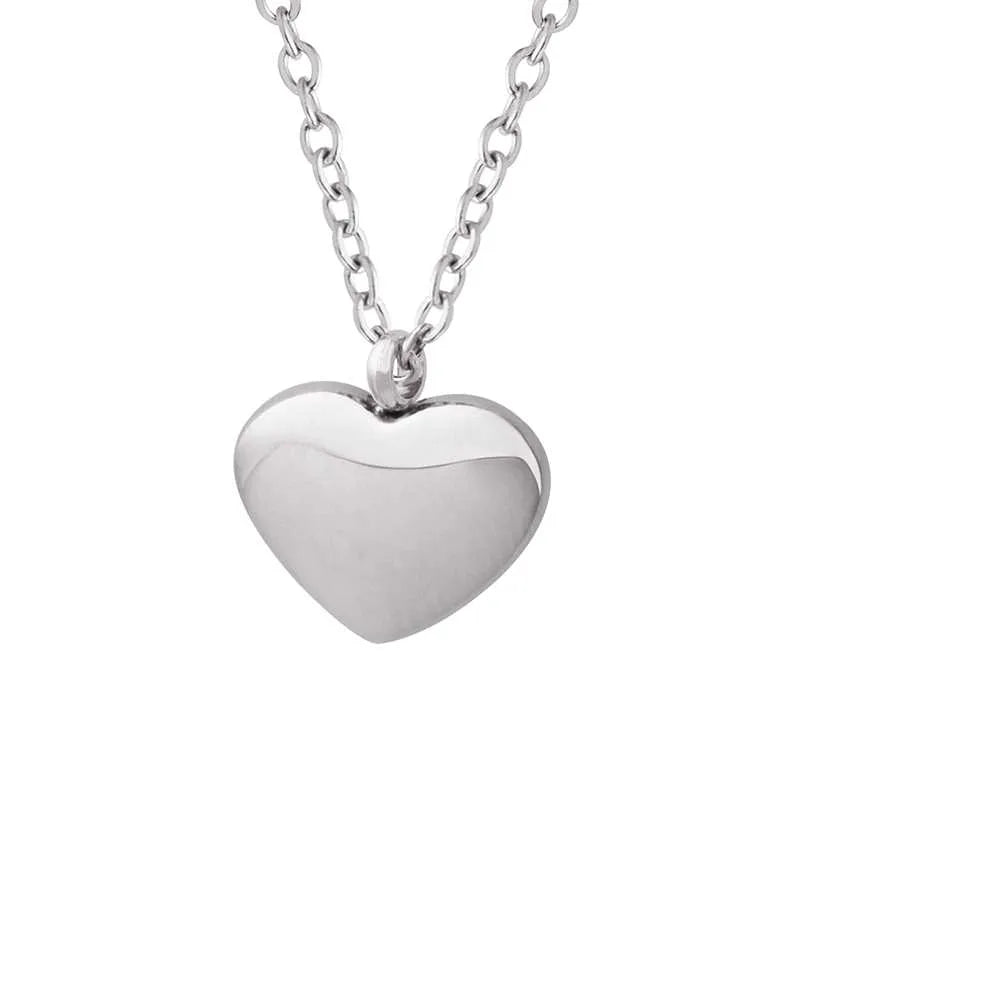 18K Gold Heart Pendant Necklace