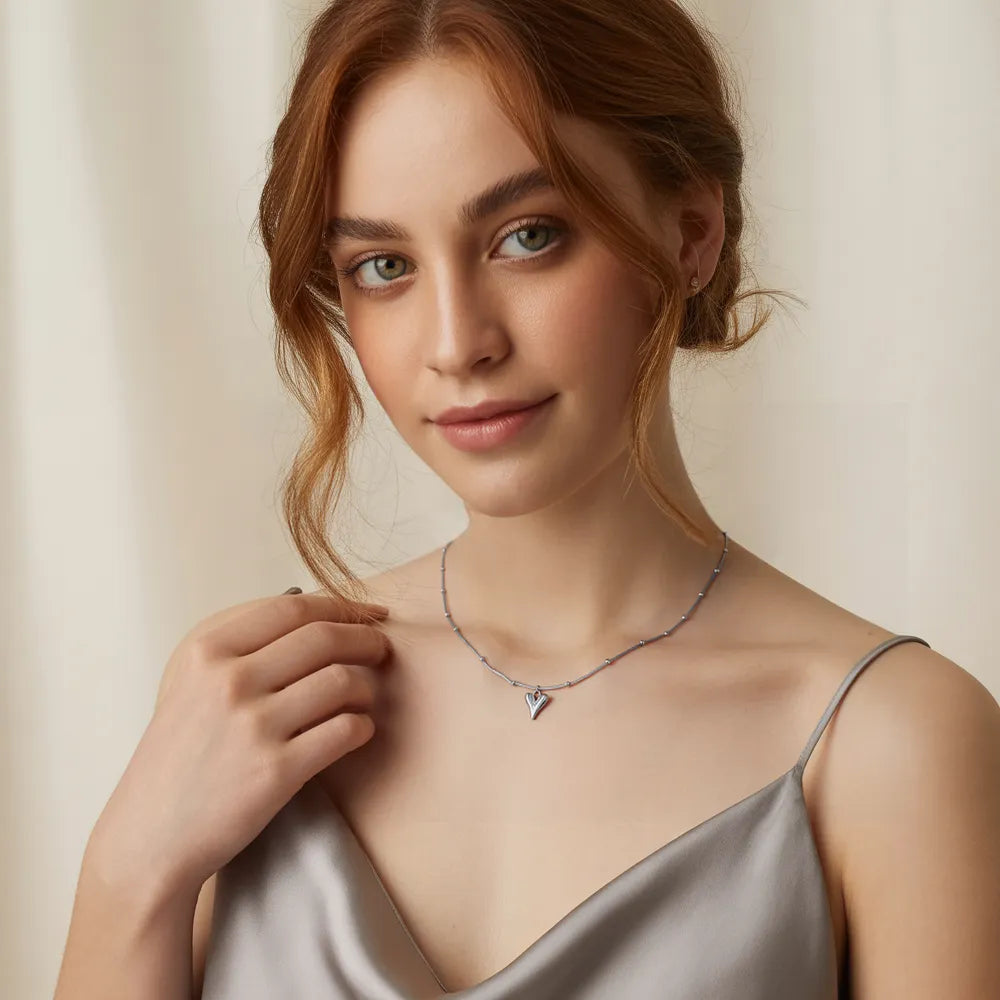18K Gold Heart Necklace