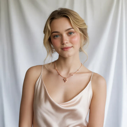 18K Gold Heart Necklace