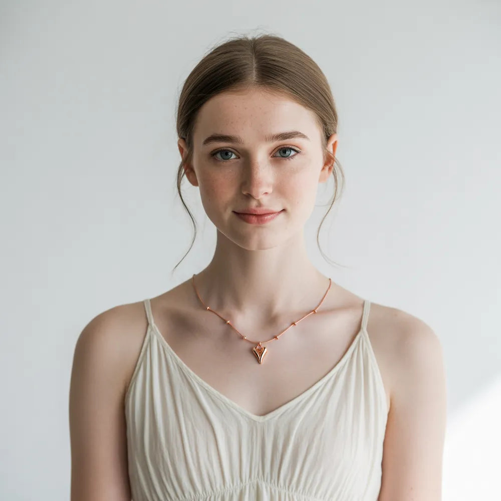 18K Gold Heart Necklace
