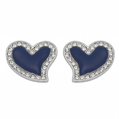 Amora Pavé Heart Stud Earrings