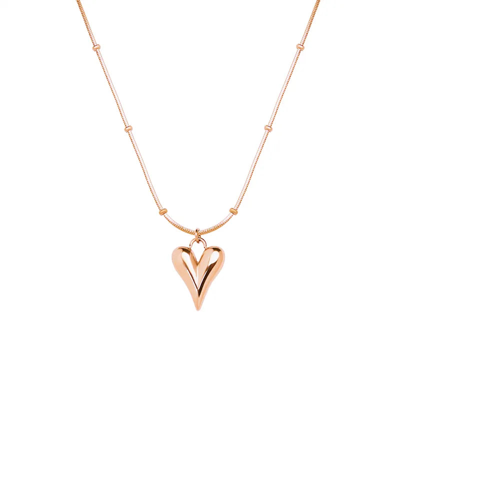 18K Gold Heart Necklace