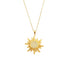 Glambodycandy You Are My Sunshine sunflower necklace in 18k gold plate, a trendy piece of friendship jewelry