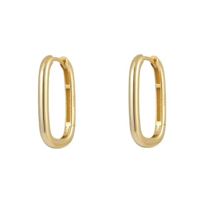 S925 Oval Hoops