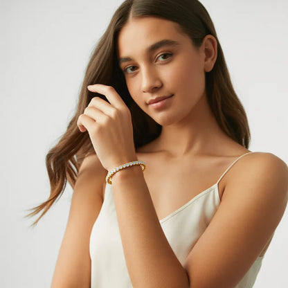 18K Gold Plated Zircon Bracelet