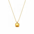 Glambodycandy minimalist square rope frame necklace in 18k gold plate, a classic everyday jewelry piece