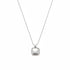 Glambodycandy minimalist square rope frame necklace in polished 316L stainless steel, a versatile everyday pendant.