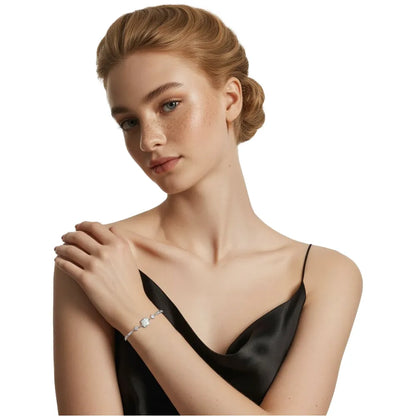 S925 Sterling Silver Shell "Lifetime" Bracelet