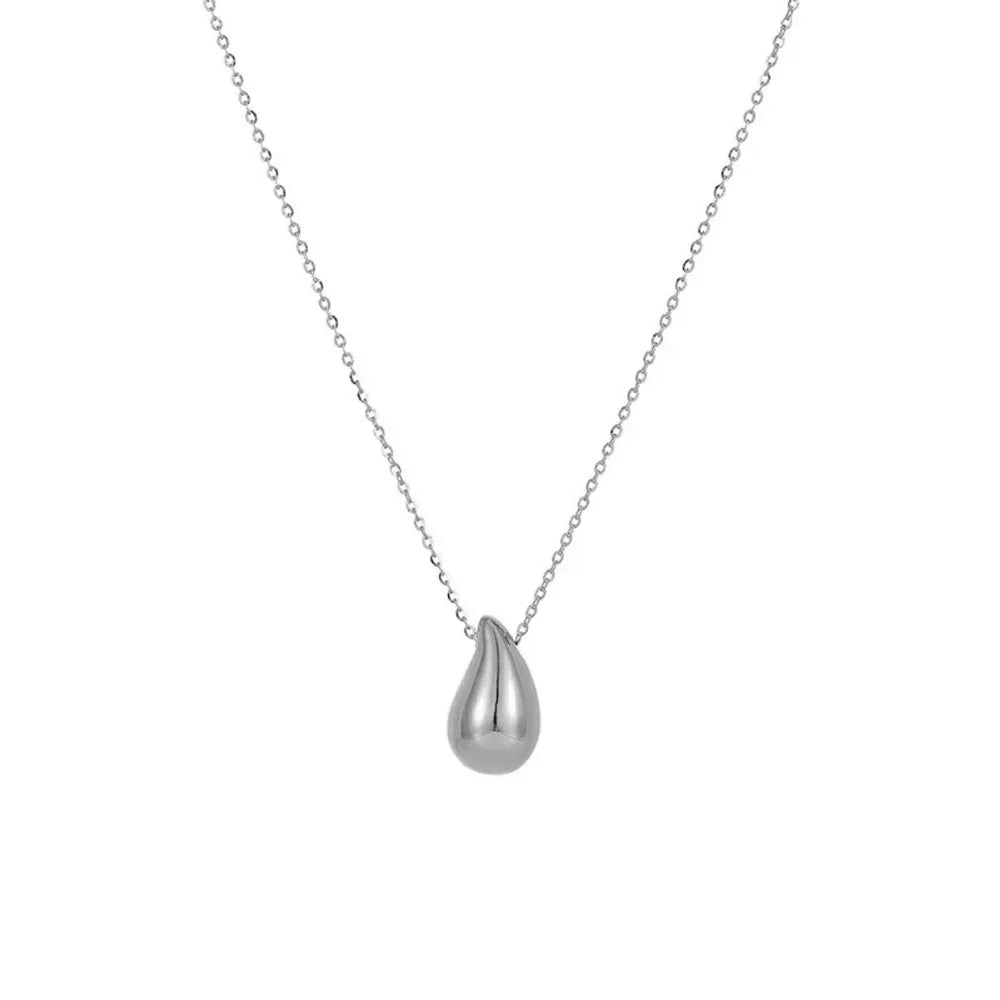 Silver Teardrop Necklace