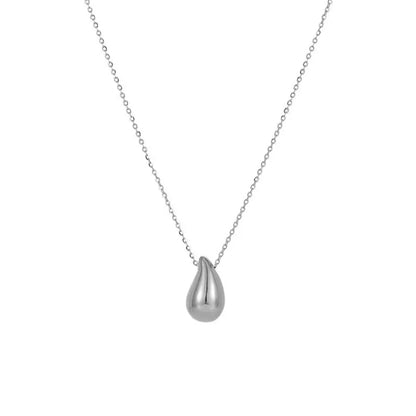 Silver Teardrop Necklace