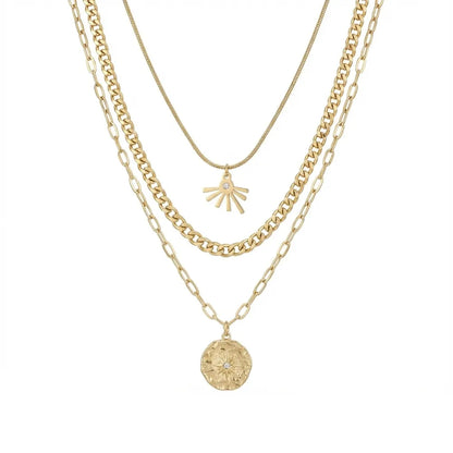 Triple Sun Necklace